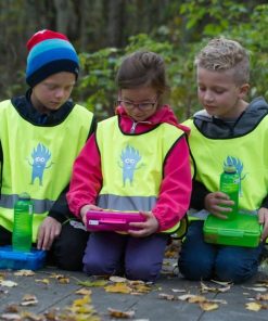 Smart refleksvest til barn i to forskjellige størrelser