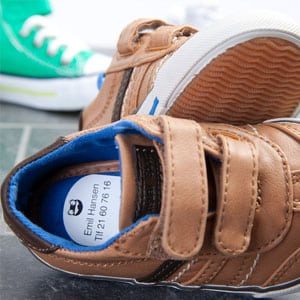 Skolapper til merking av sko