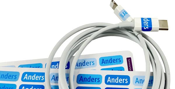 Merkelapper til merking av ladekabel